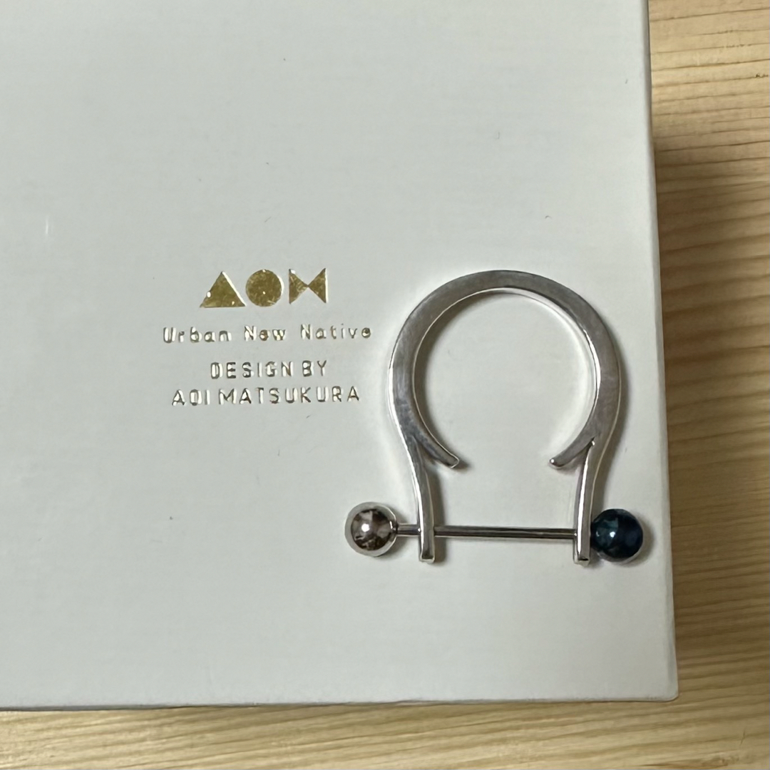 AOM/AOI MATSUKURA  ボールリング　シルバー×ブルー レディースのアクセサリー(リング(指輪))の商品写真