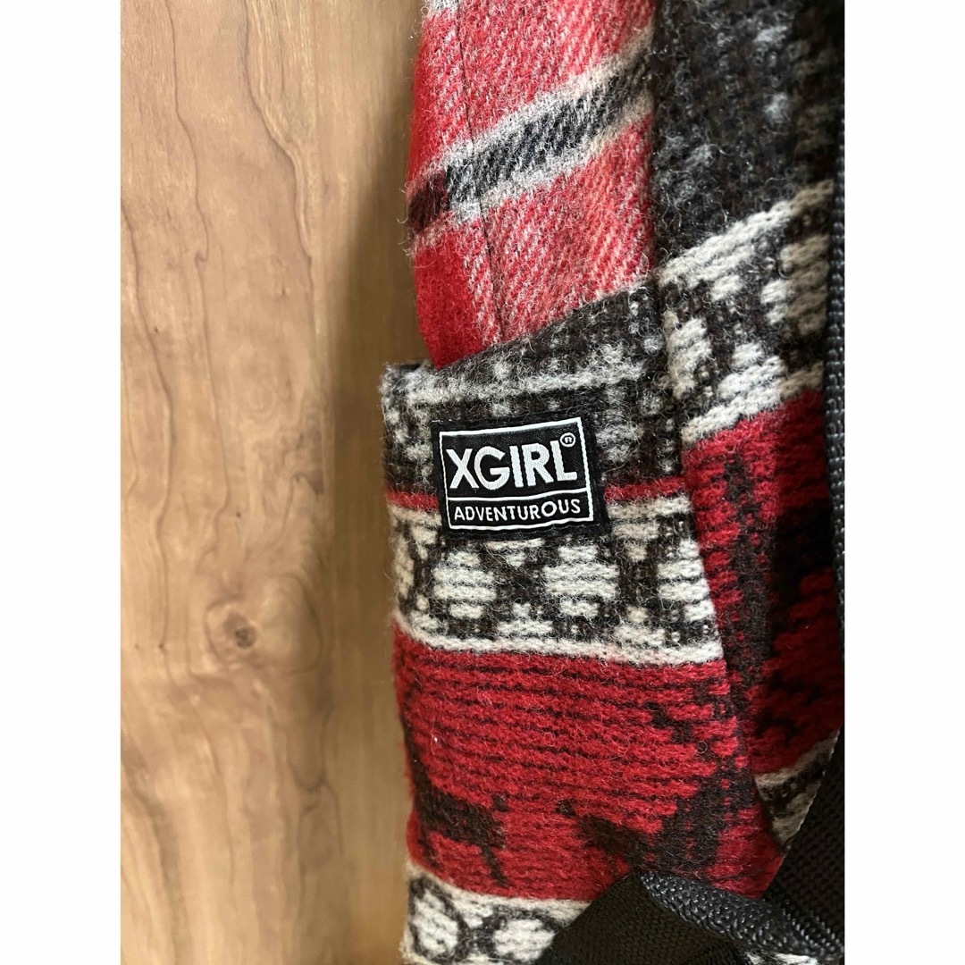 X-girl(エックスガール)の最終値下げ☆X-girl×Johnson Woolen Mills☆バックパック レディースのバッグ(リュック/バックパック)の商品写真