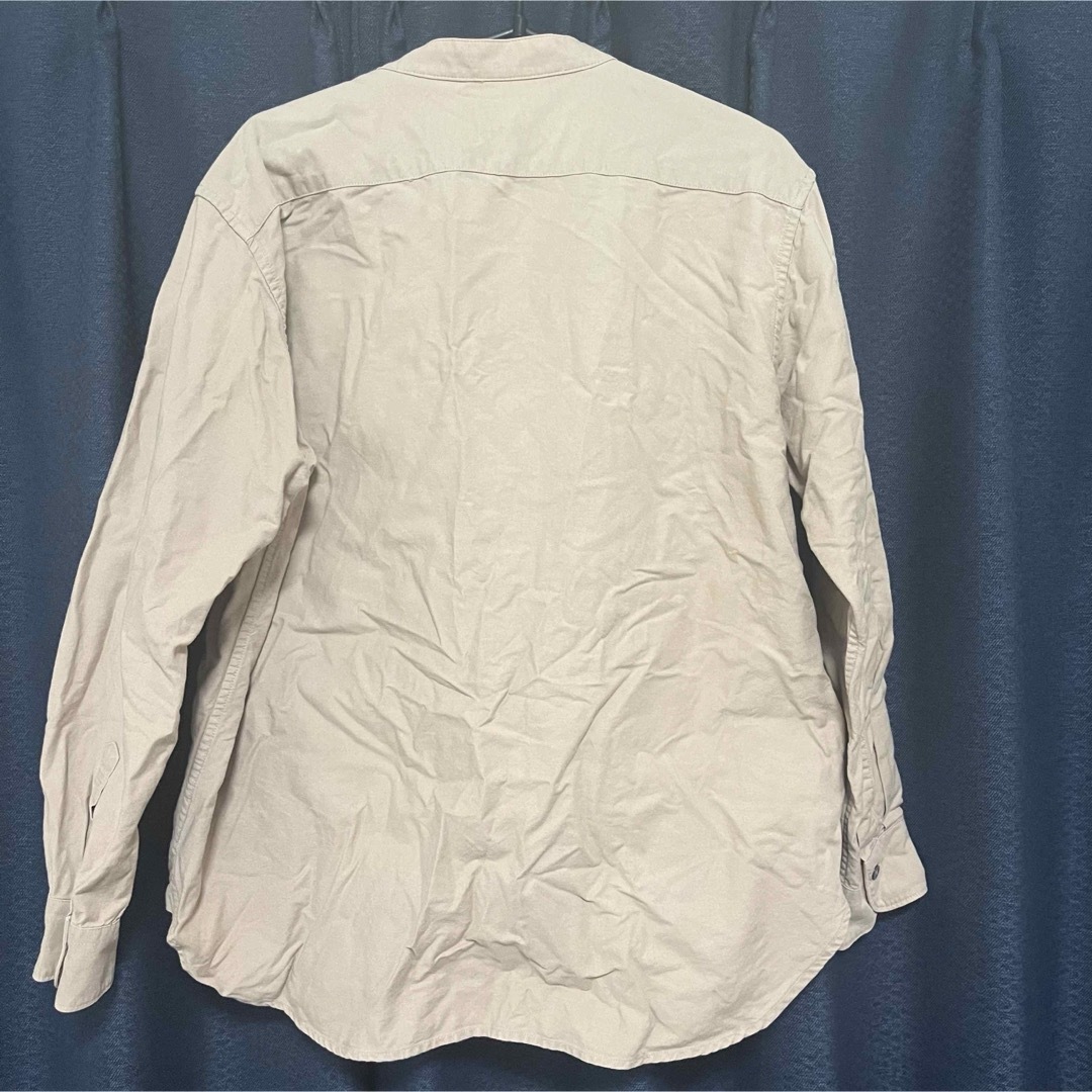 MUJI (無印良品)(ムジルシリョウヒン)の無印良品 洗いざらしオックススタンドカラーシャツ 婦人 レディースのトップス(シャツ/ブラウス(半袖/袖なし))の商品写真