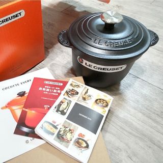 ルクルーゼ(LE CREUSET)のル・クルーゼ ココット エブリィ18 マットブラック 正規品(鍋/フライパン)