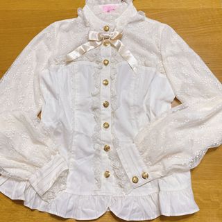 アンジェリックプリティー(Angelic Pretty)のRomantic ビスチェ風ブラウス(シャツ/ブラウス(長袖/七分))