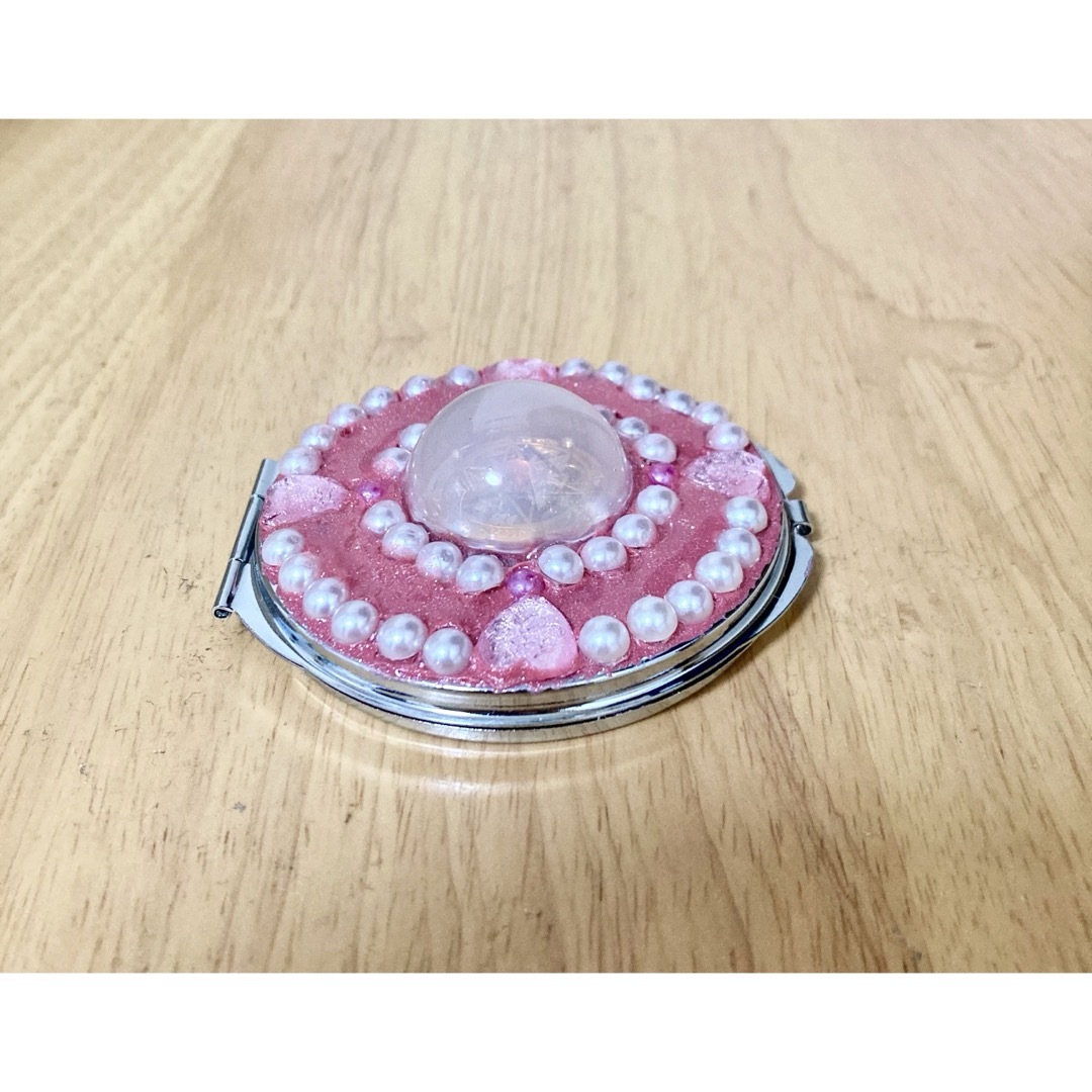 【即購入OK】　ハンドメイド　コンパクトミラー　 ハンドメイドのファッション小物(その他)の商品写真