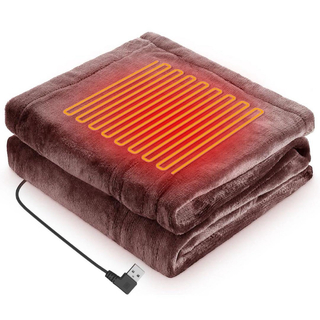 新品★ 電気毛布 ひざ掛けUSBブランケット 150x80cm 3段階温度調整(電気毛布)