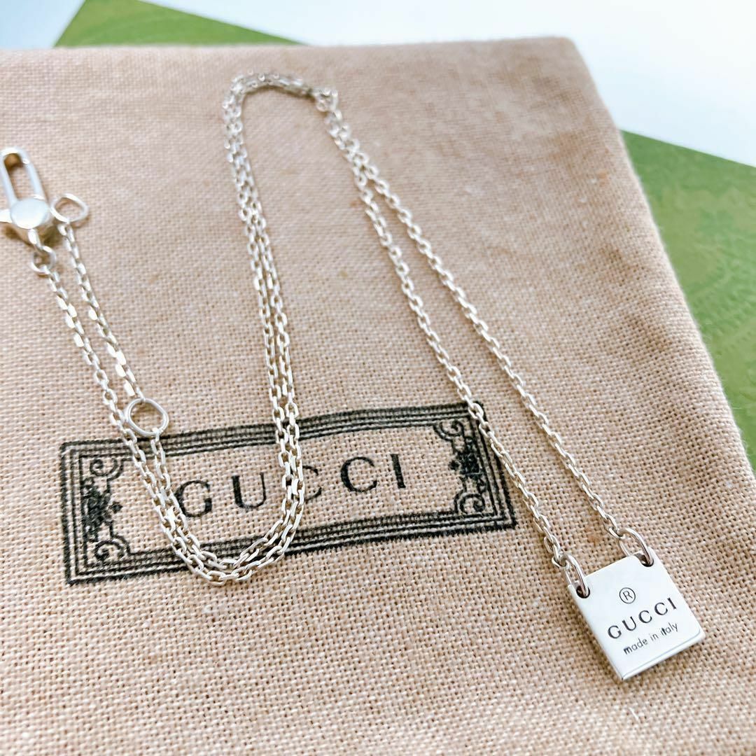 Gucci(グッチ)の【洗浄済】グッチ GUCCI 925 ネックレス ペンダント シルバー Y172 メンズのアクセサリー(ネックレス)の商品写真