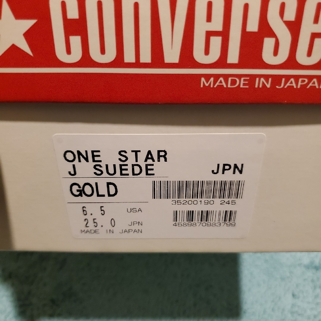 CONVERSE(コンバース)のCONVERSE コンバースONESTAR J SUEDE　ゴールド　イエロー メンズの靴/シューズ(スニーカー)の商品写真