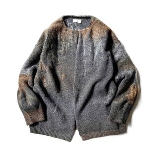 amachi. Rainy Pattern Knit Cardigan