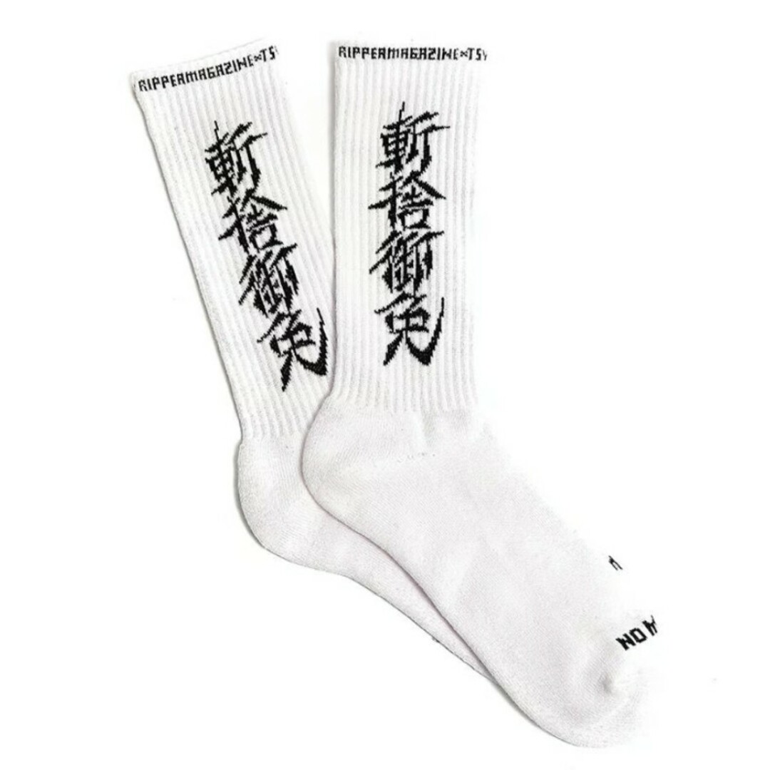 CALEE(キャリー)の【新品未開封】TATTOO STUDIO YAMADA SOCKS WHITE メンズのレッグウェア(ソックス)の商品写真