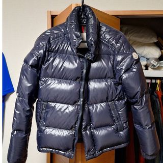 モンクレール(MONCLER)の送料無料　クリーニング済み　MONCLER　モンクレール　EVER　ネイビー(ダウンジャケット)