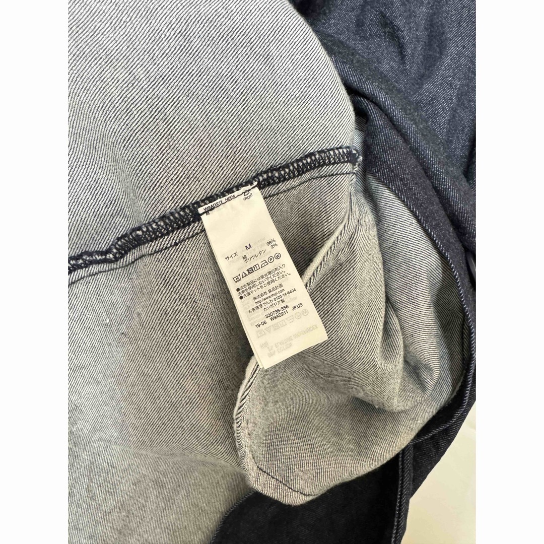 MUJI (無印良品)(ムジルシリョウヒン)の無印良品　デニムノーカラーコート レディースのジャケット/アウター(ノーカラージャケット)の商品写真