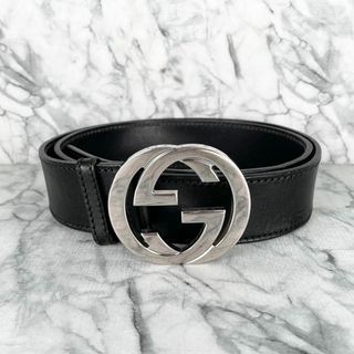 グッチ(Gucci)の✨良品✨　GUCCI グッチ レザーベルト インターロッキングGG(ベルト)