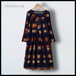 ヴィヴィアンタム(VIVIENNE TAM)の【VIVIENNE TAM】 美品  パワーネット  Aラインワンピース(ひざ丈ワンピース)