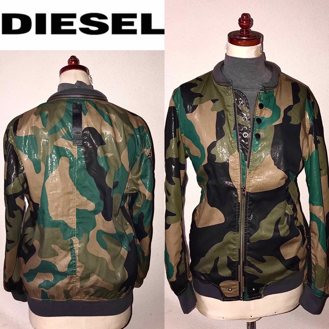 DIESEL(ディーゼル)の美品 DIESEL 送料込 ディーゼル 定価5万円程 ミリタリー ジャケット メンズのジャケット/アウター(ミリタリージャケット)の商品写真