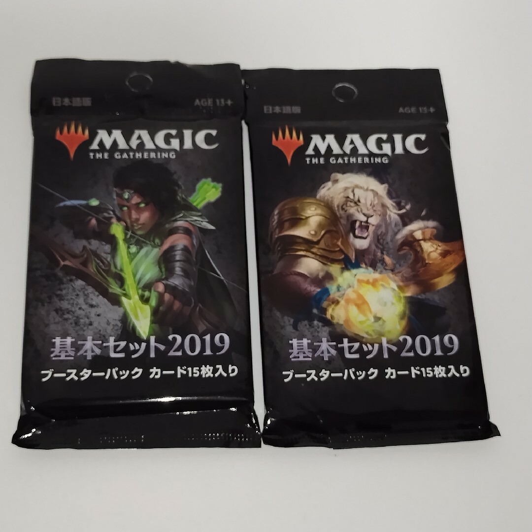 マジック：ザ・ギャザリング(マジックザギャザリング)のMTG 未開封 基本セット2019 ブースターパック 日本語版 2点セット エンタメ/ホビーのトレーディングカード(Box/デッキ/パック)の商品写真