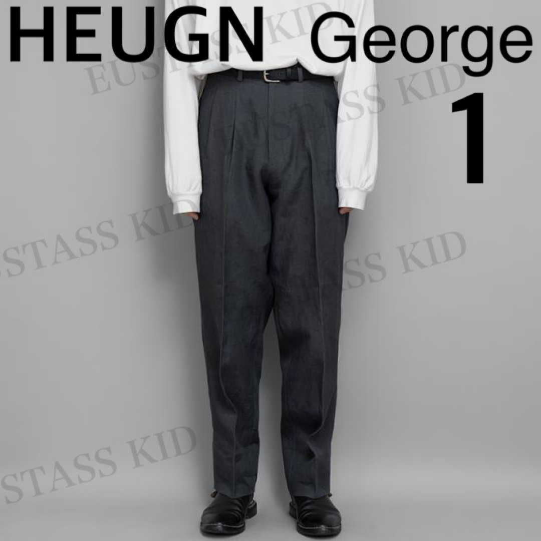 COMOLI(コモリ)のHEUGN ユーゲン/ George ジョージ　(Gray)スラックス　サイズ1 メンズのパンツ(スラックス)の商品写真