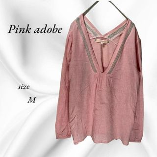 ピンクアドべ(PINK ADOBE)のピンクアドベ シアー シースルー ブラウス トップス　M(シャツ/ブラウス(長袖/七分))