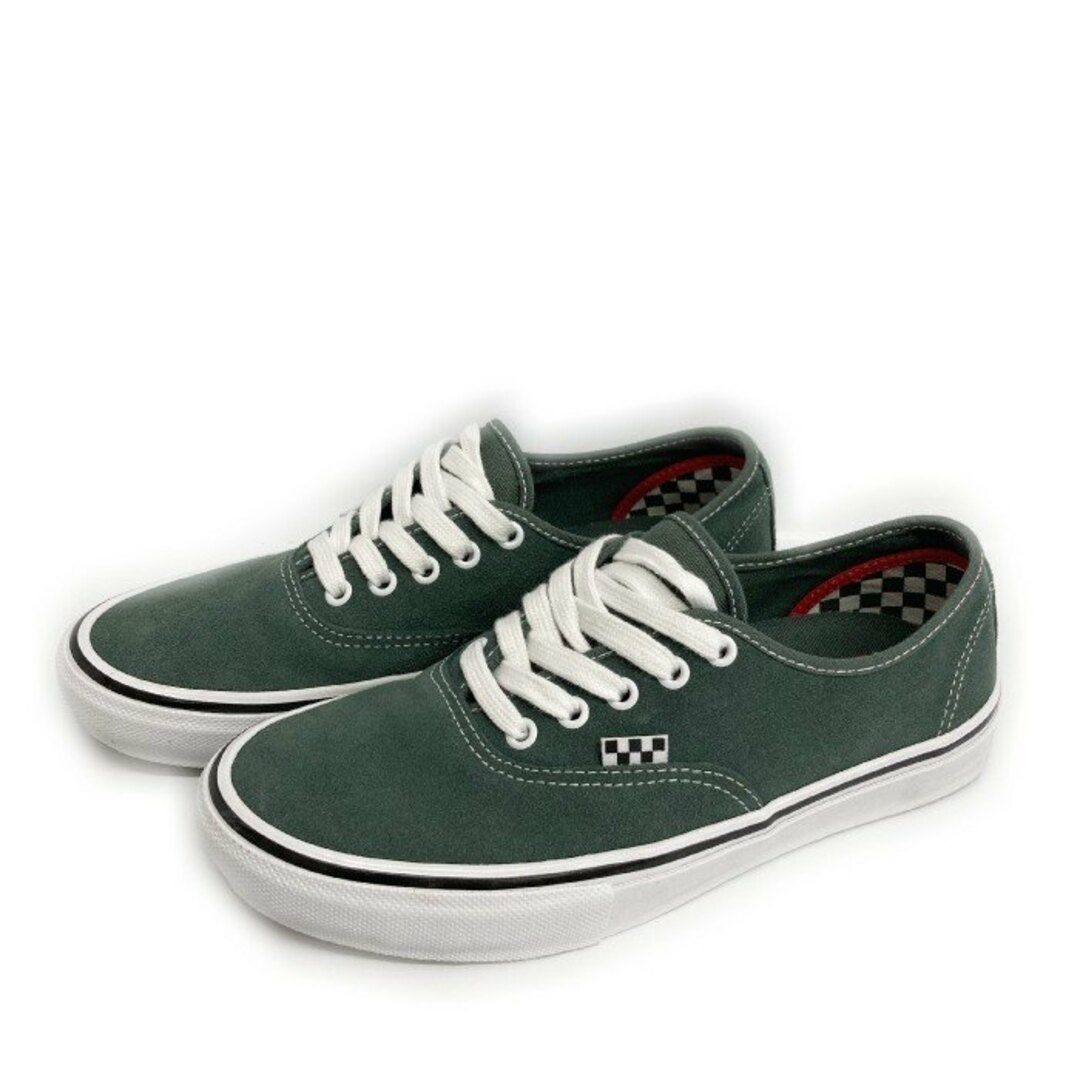 VANS(ヴァンズ)の★VANS ヴァンズ SKATEBOADING POPCUSH AUTHENTIC スウェードスニーカー グリーン size26.5cm メンズの靴/シューズ(スニーカー)の商品写真