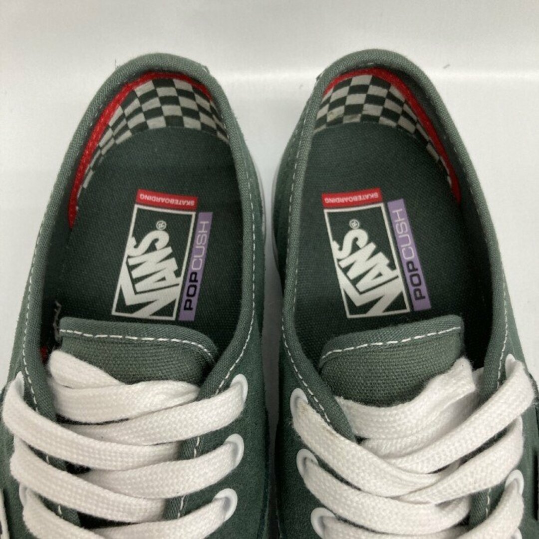 VANS(ヴァンズ)の★VANS ヴァンズ SKATEBOADING POPCUSH AUTHENTIC スウェードスニーカー グリーン size26.5cm メンズの靴/シューズ(スニーカー)の商品写真