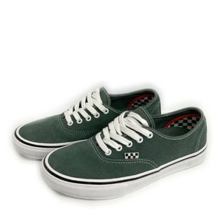 ヴァンズ(VANS)の★VANS ヴァンズ SKATEBOADING POPCUSH AUTHENTIC スウェードスニーカー グリーン size26.5cm(スニーカー)