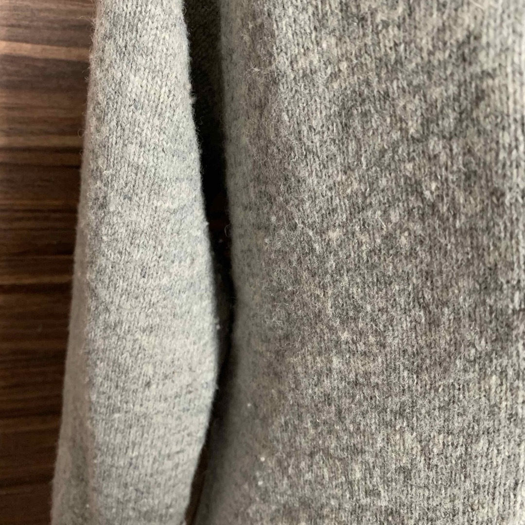 AfternoonTea(アフタヌーンティー)のアフタヌーンティー ワードローブ ニット フード 38サイズ M相当 灰色 レディースのトップス(ニット/セーター)の商品写真