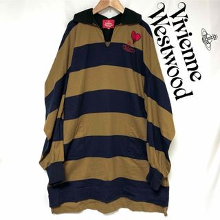 ヴィヴィアンウエストウッド(Vivienne Westwood)のVivienne Westwood ボーダー エイリアンスリーブ ワンピース　F(ロングワンピース/マキシワンピース)