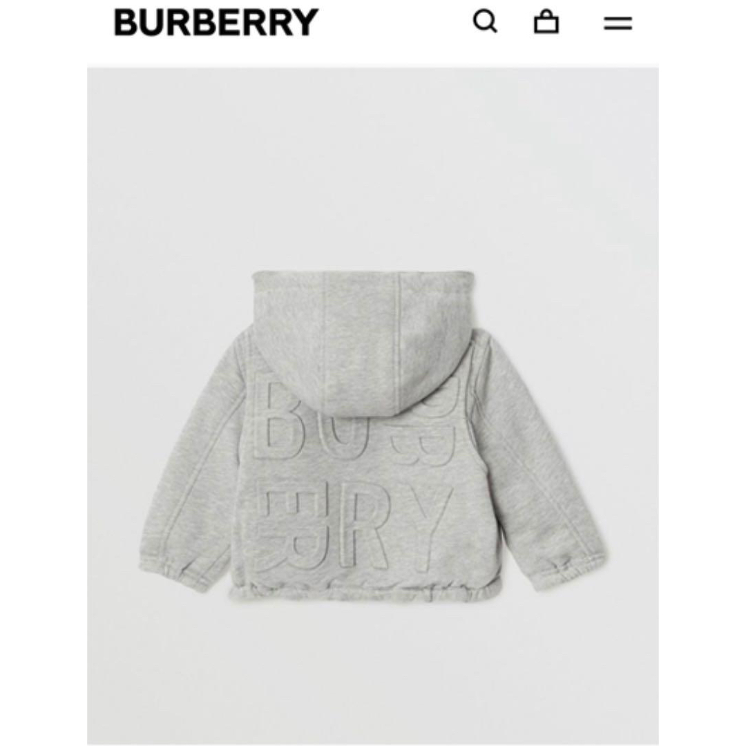 BURBERRY(バーバリー)の美品　バーバリーチルドレン2Y リバーシブル　フーデットジャケット キッズ/ベビー/マタニティのキッズ服女の子用(90cm~)(ジャケット/上着)の商品写真