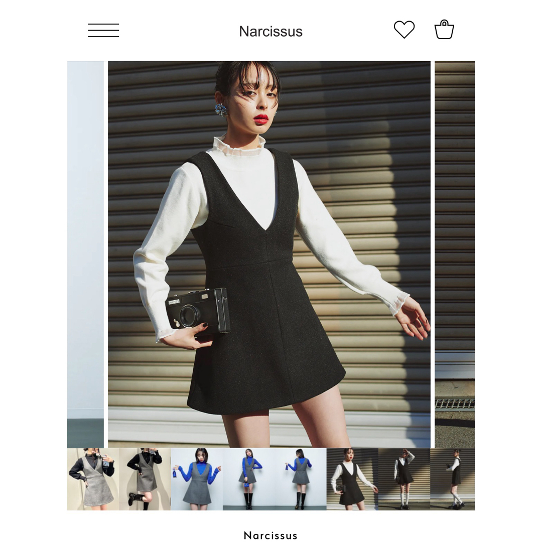 Narcissus(ナルシス)のナルシス　ワンピ　 レディースのワンピース(ミニワンピース)の商品写真