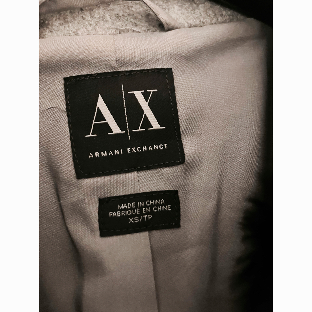 ARMANI EXCHANGE(アルマーニエクスチェンジ)のアルマーニ ロングコート XS グレー レディースのジャケット/アウター(ロングコート)の商品写真