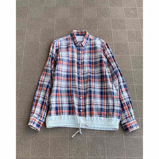 新品 sacai 20ss レイヤード ストライプシャツ サイズ1