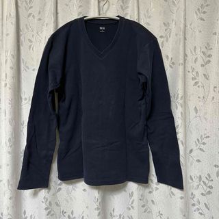 ユニクロ(UNIQLO)のユニクロ Vネック 長袖Tシャツ メンズSサイズ(Tシャツ/カットソー(七分/長袖))