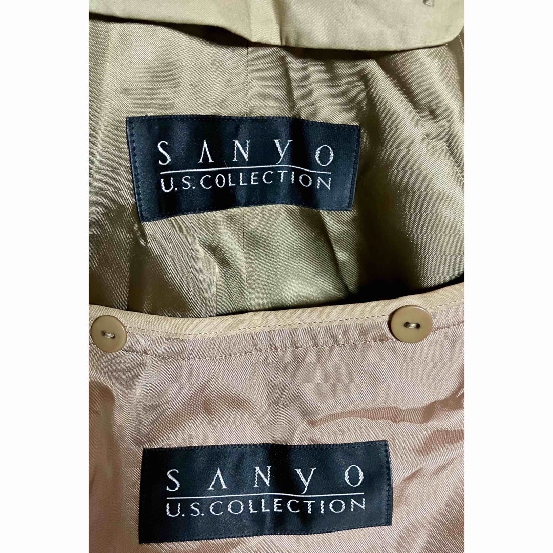 SANYO(サンヨー)のSANYO U.S.COLLECTION 米国製 ロングコートステンカラーコート メンズのジャケット/アウター(ステンカラーコート)の商品写真