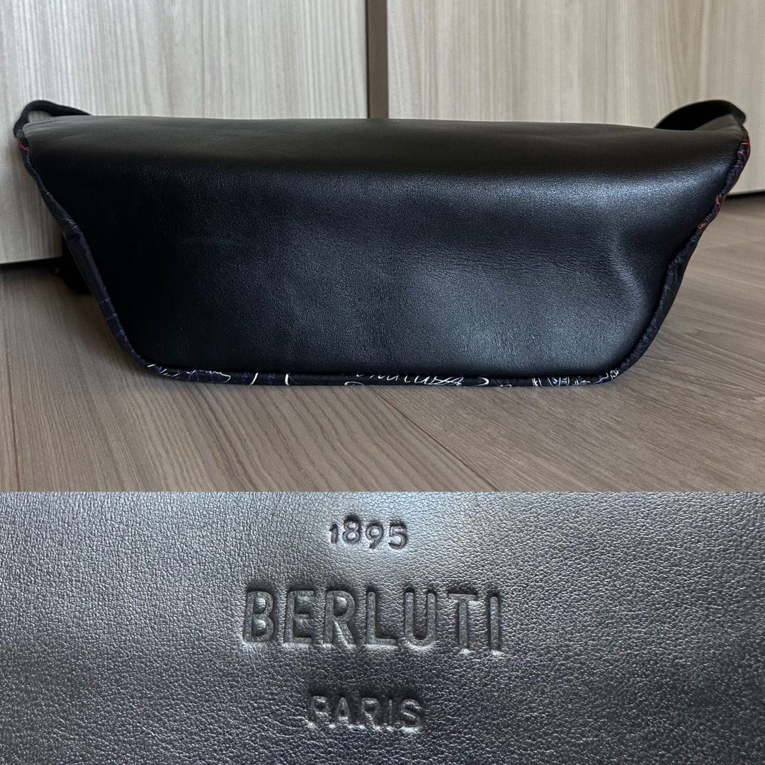 Berluti(ベルルッティ)のベルルッティ ボディバッグ ナイロン×レザー マルチカラー ランウェイモデル メンズのバッグ(ボディーバッグ)の商品写真