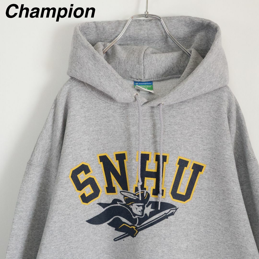 Champion(チャンピオン)の【サザンニューハンプシャー大学】チャンピオン／パーカー　ビッグロゴ　XLサイズ メンズのトップス(パーカー)の商品写真