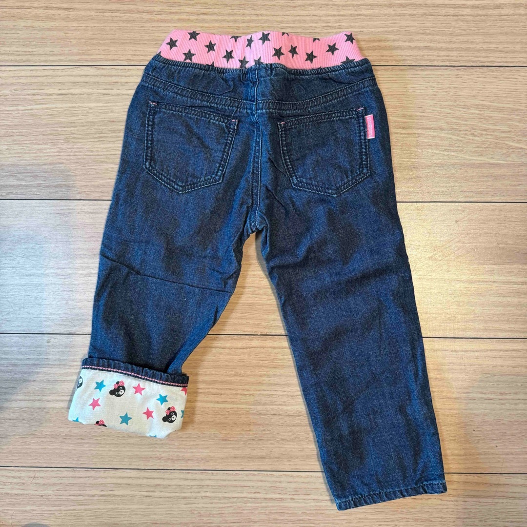 mikihouse(ミキハウス)のミキハウス ダブルビー デニムパンツ キッズ/ベビー/マタニティのキッズ服女の子用(90cm~)(パンツ/スパッツ)の商品写真