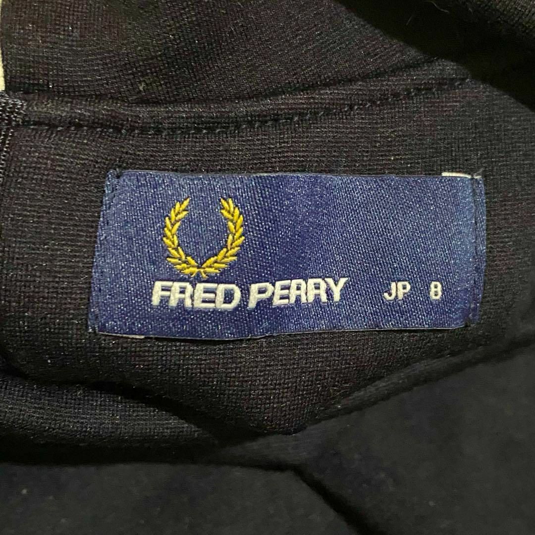 FRED PERRY(フレッドペリー)の【美品】FRED PERRY Roll Neck Dress 襟付き　ネイビー レディースのワンピース(ひざ丈ワンピース)の商品写真