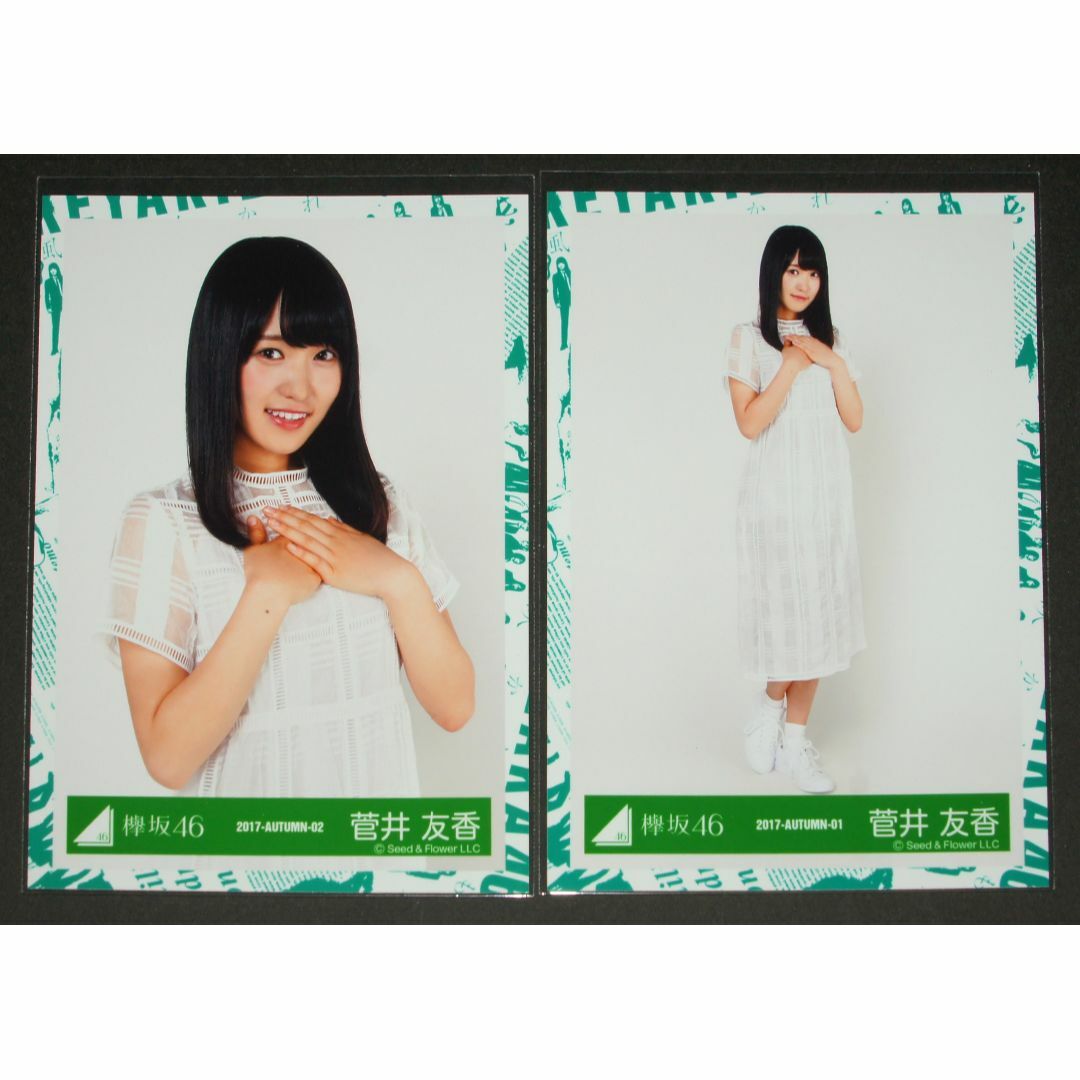 欅坂46(けやき坂46)(ケヤキザカフォーティーシックス)の欅坂46　菅井友香　生写真２枚　1stアルバムJK写真衣装 エンタメ/ホビーのタレントグッズ(アイドルグッズ)の商品写真