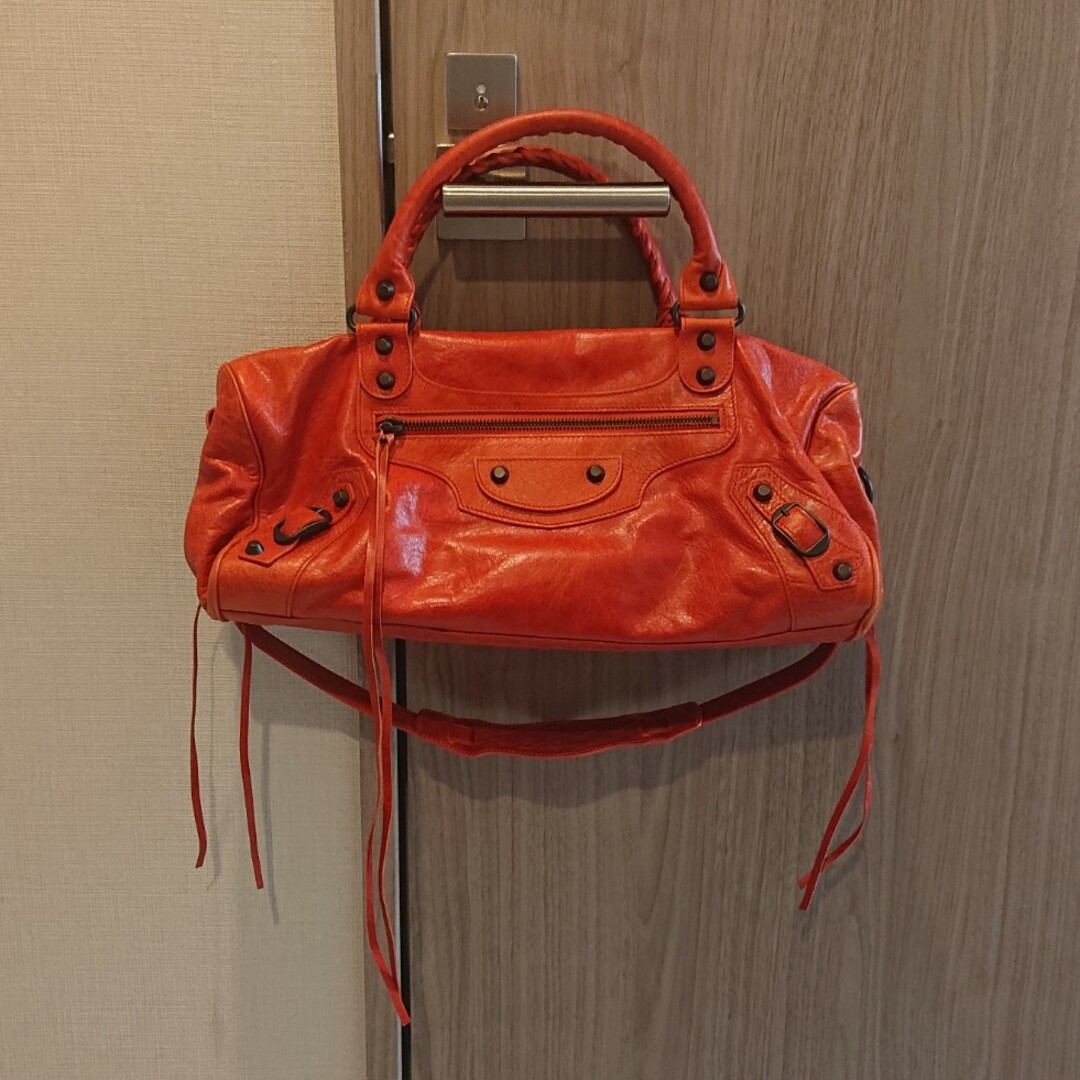 Balenciaga - 新品 バレンシアガ オレンジ ツィギー ミニボストン ...