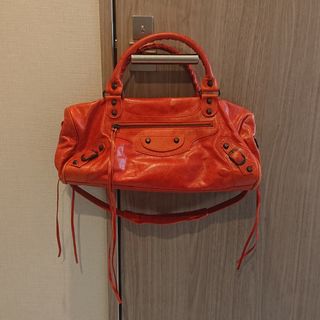 バレンシアガ(Balenciaga)の新品 バレンシアガ オレンジ ツィギー ミニボストン バッグ(ハンドバッグ)