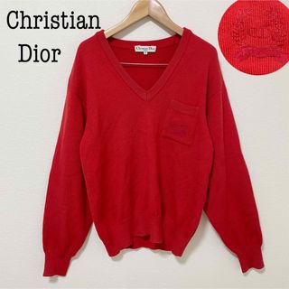 ディオール(Christian Dior) ニット/セーター(レディース)（レッド