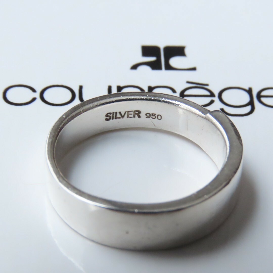 Courreges(クレージュ)のクレージュ　シルバー950 リング　11号　silver  指輪 レディースのアクセサリー(リング(指輪))の商品写真