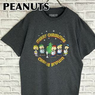 ピーナッツ(PEANUTS)のPEANUTS ピーナッツ サークルロゴ メリークリスマス Tシャツ半袖 輸入品(Tシャツ/カットソー(半袖/袖なし))