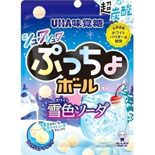 ユーハミカクトウ(UHA味覚糖)のあやぷ様専用 UHA味覚糖 ぷっちょボール 雪色ソーダ 46g×3袋(菓子/デザート)