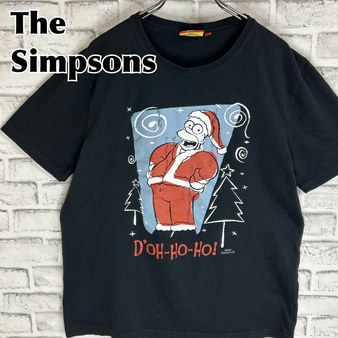 SIMPSON(シンプソン)のThe Simpsons シンプソンズ サンタ クリスマス キャラTシャツ 半袖 メンズのトップス(Tシャツ/カットソー(半袖/袖なし))の商品写真