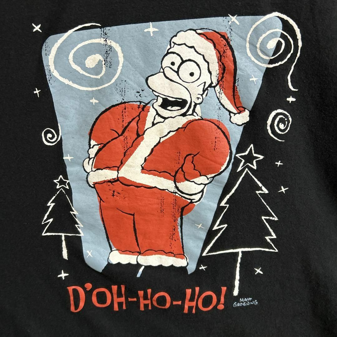 SIMPSON(シンプソン)のThe Simpsons シンプソンズ サンタ クリスマス キャラTシャツ 半袖 メンズのトップス(Tシャツ/カットソー(半袖/袖なし))の商品写真