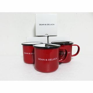 DEAN & DELUCA - 3個セット 新品 DEAN & DELUCA ホーロー マグカップ レッド 限定