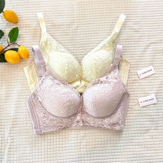 割引！新品 ✿ 2枚組 マタニティブラ 授乳ブラ ノンワイヤー 肩ストラップ(マタニティ下着)