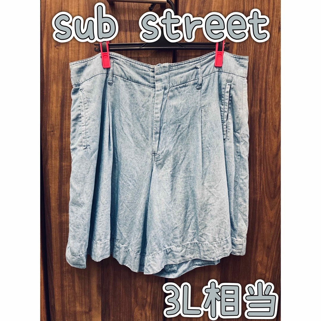 sabstreet(サブストリート)の〖最終値下げ〗【sub street】キュロットスカート 19号 3L相当 レディースのパンツ(キュロット)の商品写真