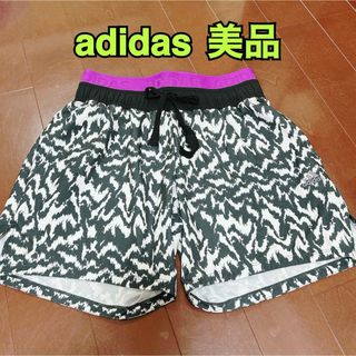 アディダス(adidas)のadidas アディダス　ランニングパンツ　ショートパンツ　レディースM 美品(ウェア)