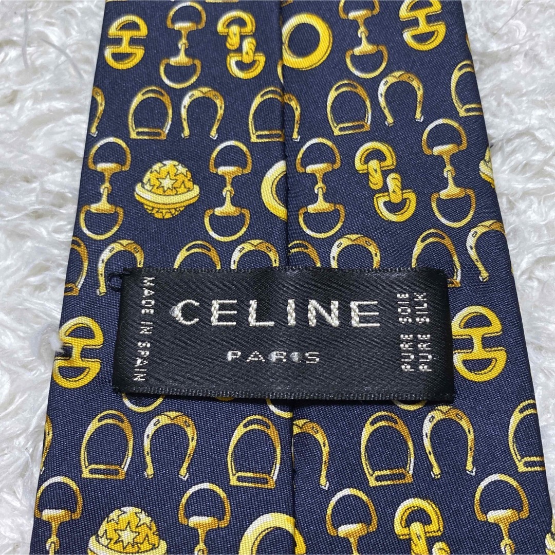 celine(セリーヌ)のセリーヌ　celine 総柄　高級　シルク　お洒落　個性的　ネクタイ　 メンズのファッション小物(ネクタイ)の商品写真