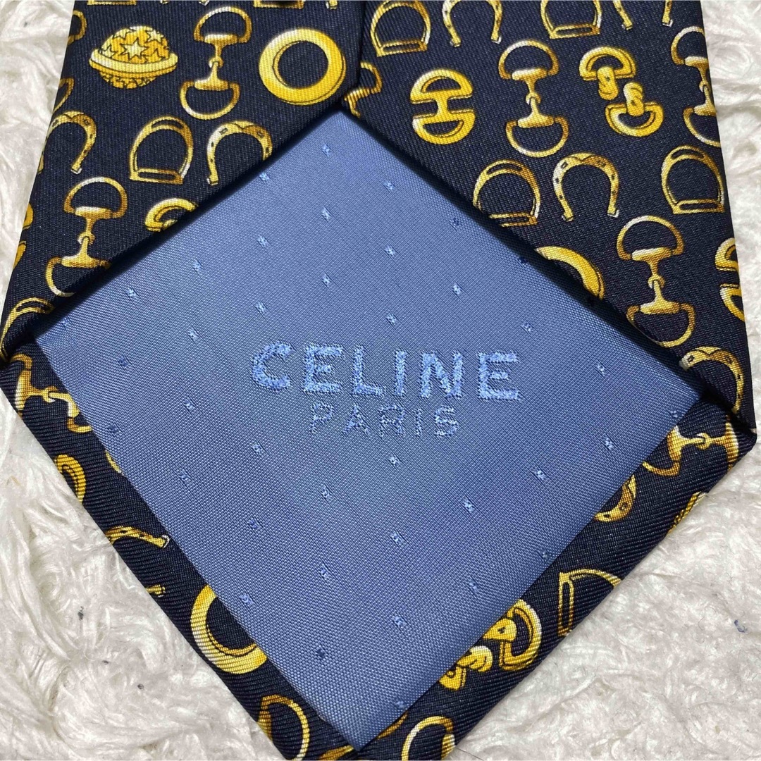 celine(セリーヌ)のセリーヌ　celine 総柄　高級　シルク　お洒落　個性的　ネクタイ　 メンズのファッション小物(ネクタイ)の商品写真