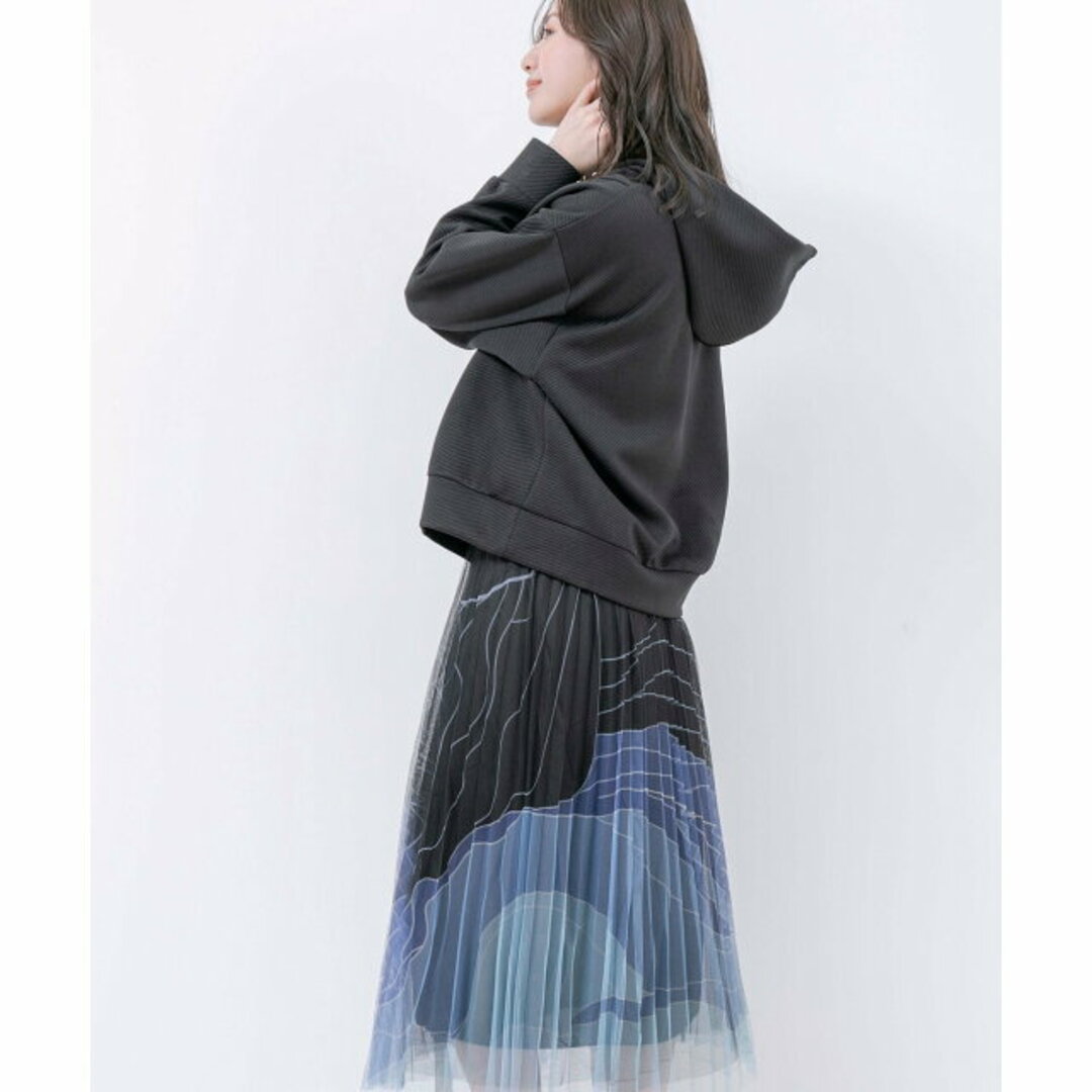 JAYRO(ジャイロ)の【ブラック（01）】グラデーションチュールスカート   レディースのスカート(ロングスカート)の商品写真